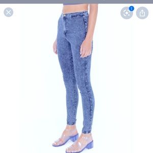 American apparel stretchy acid wash jeans
